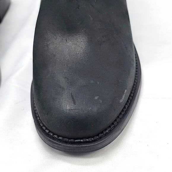 CLARK'S MAYE STRAP BLACK LEATHER ZIPPER/BUCKLE/CLOSURE ALMOND-TOE LADIES 8 NWOB - Picture 6 of 16